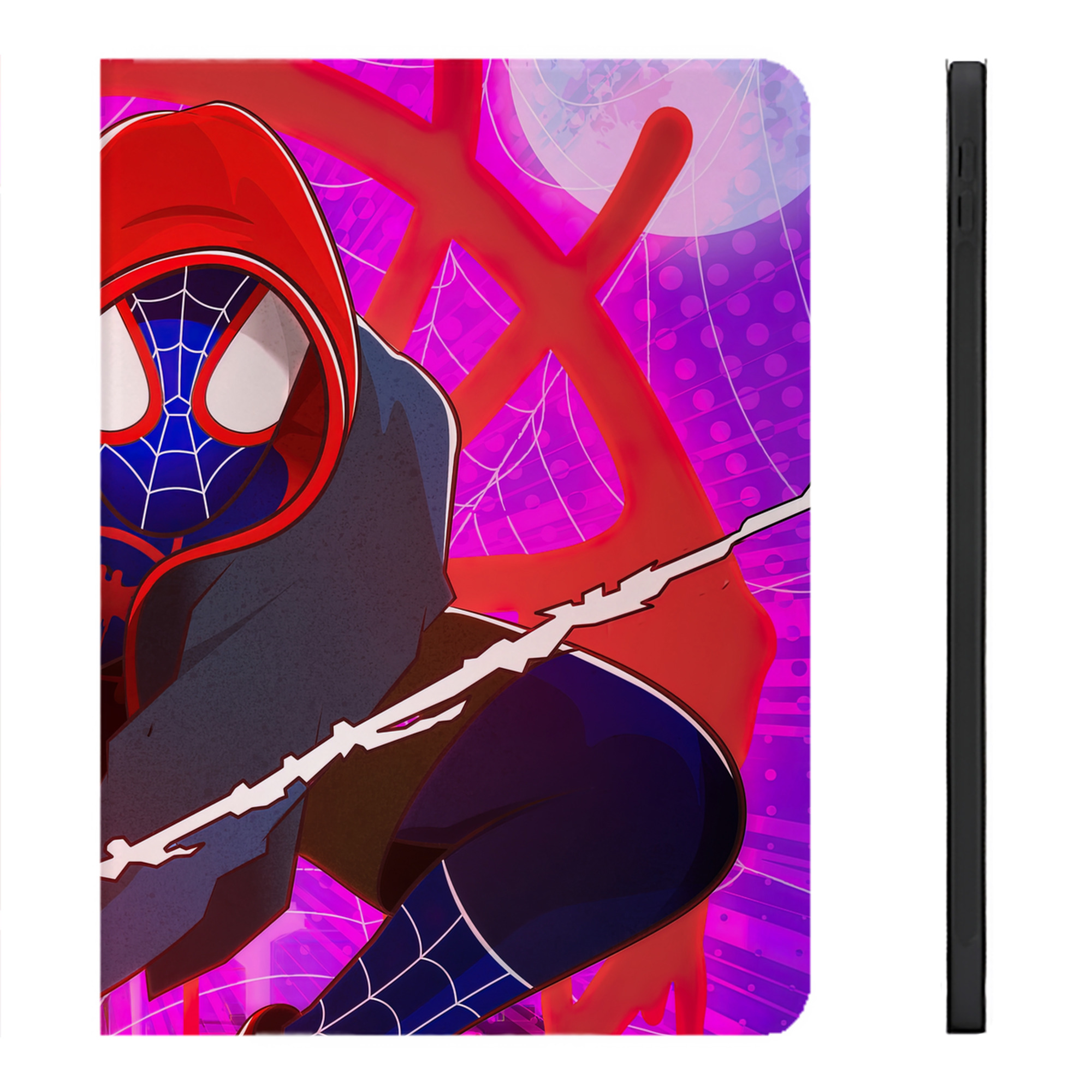 （画像用） Spider Man スパイダーマン IPadケース ペンホルダー付き ブックスタイルデザイン